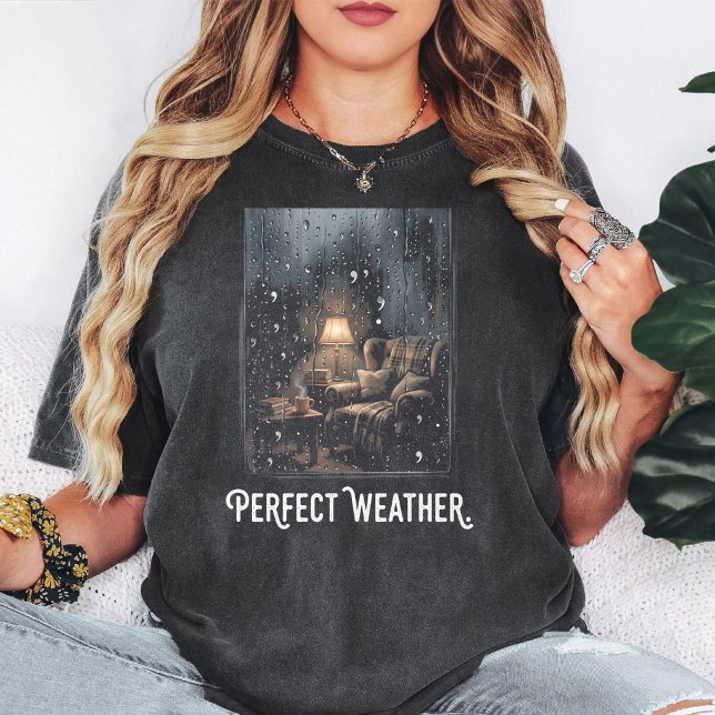 Gemütliche Regen-Leseecke T-Shirt (Von Creator hochgeladen)