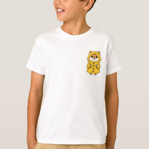 Gemütliche Regenjacke Welpen Kinder T-Shirt