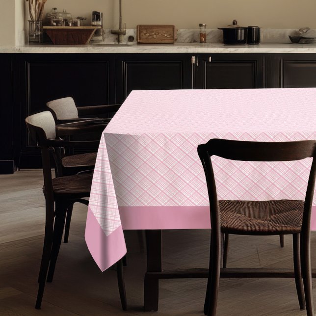 Gemütliche rosa Karierte Tischtücher für das Abend Tischdecke (Cozy Pink Plaid Tablecloth for Everyday Dining)