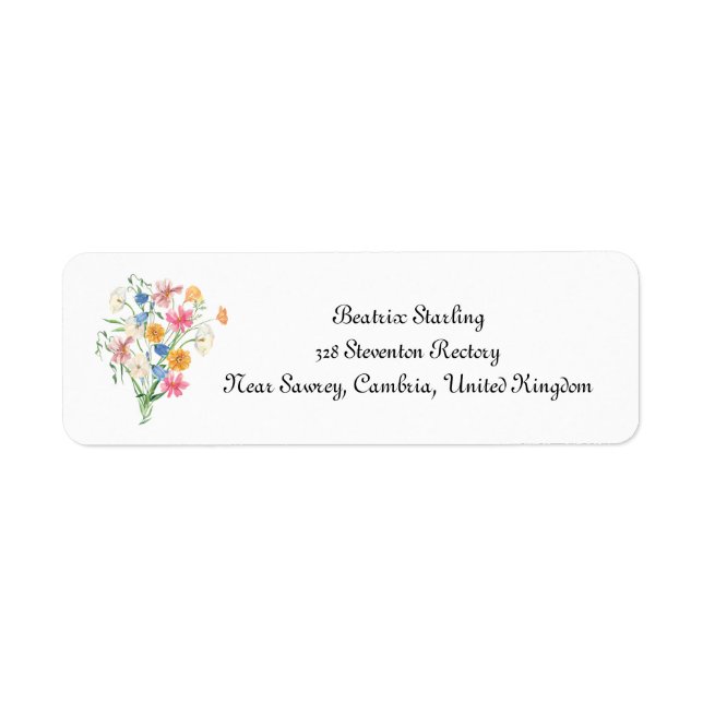 Gemütliche Rücksendeadressen. (Vorne)