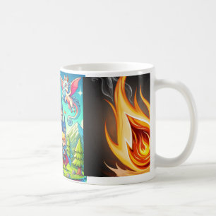 "Gemütliche Seitenzüge: Wärme in jeder Tasse" Kaffeetasse