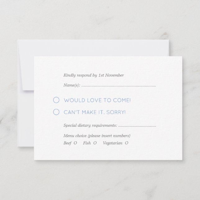 Gemütliche Ski Winter Beanies und Mittenspeisen Au RSVP Karte (Rückseite)