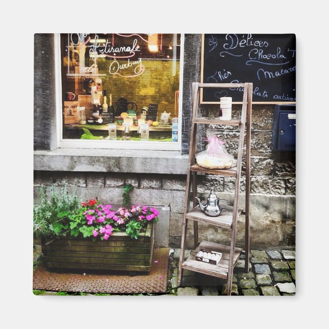 Gemütliche Straße in Belgien Magnet (Vorne)