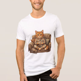 Gemütliche Teestunden-Katze Tri-Blend Shirt