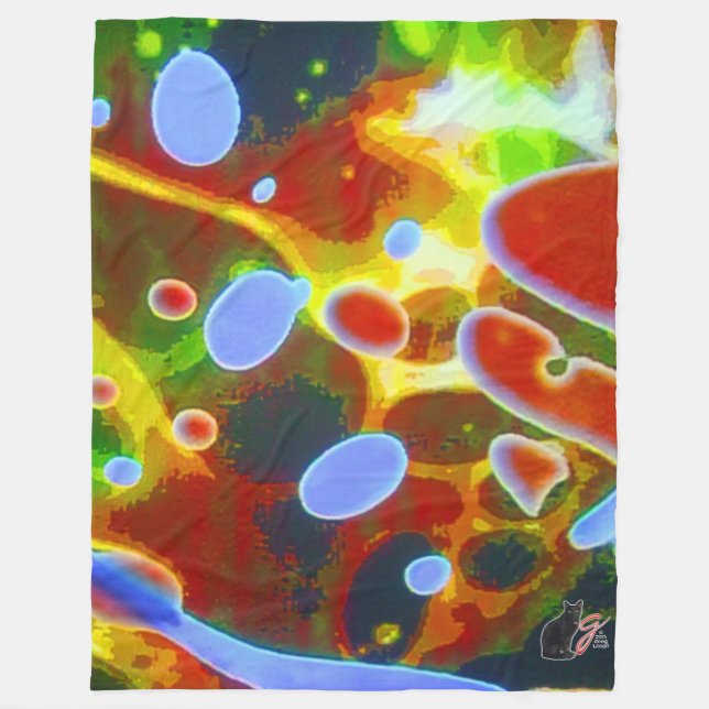 Gemütliche Undululationen Fleecedecke (Vorderseite)