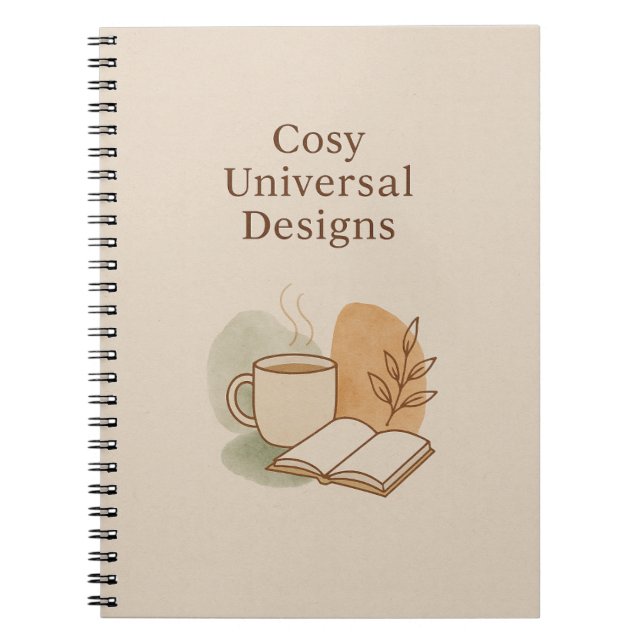 Gemütliche Universelle Designs Notebook - Minimali Notizblock (Vorderseite)