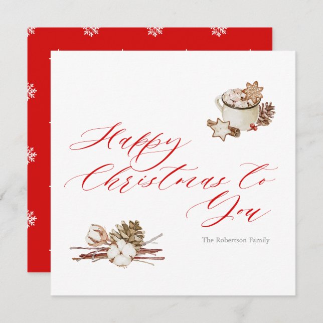 Gemütliche Urlaubswünsche (Vorne/Hinten)