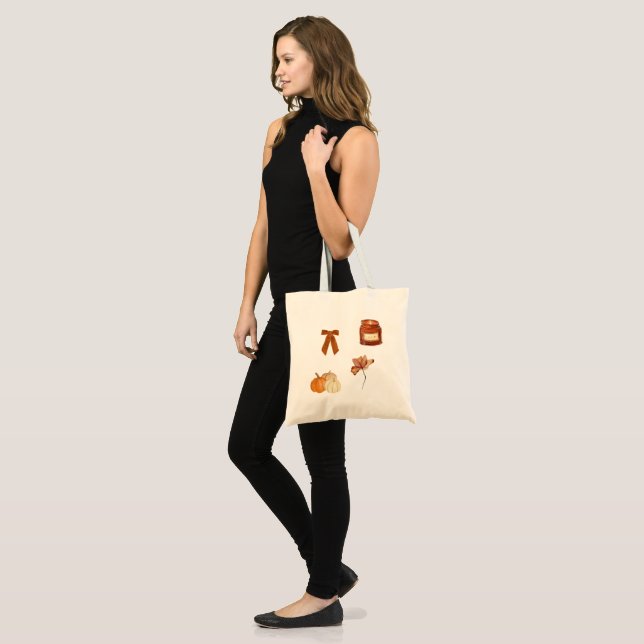 gemütliche Vibes Tote Tasche (Vorderseite (Model))