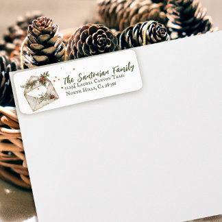 Gemütliche Vintage-Weihnachten Rote Stechpalme Rüc