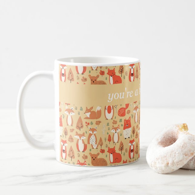 Gemütliche Waldtiere 2 Kaffeetasse (Mit Donut)