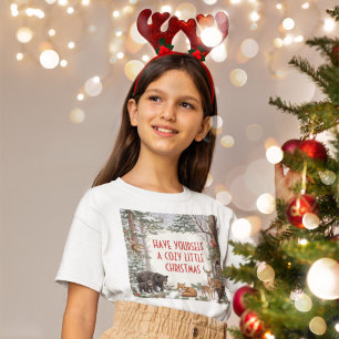 Gemütliche Waldtiere Weihnachten T-Shirt