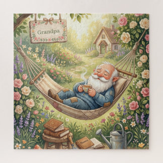 Gemütliche Wasserfarben-Illustration eines schlafe Puzzle