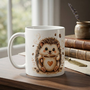 Gemütliche Wasserfarbenkunst des Igels Kaffeetasse
