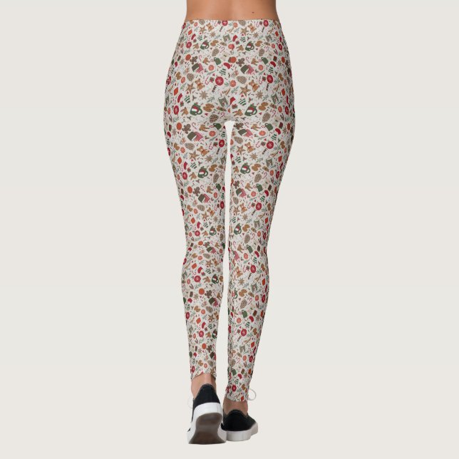 Gemütliche Weihnachten & Gewürze Leggings (Rückseite)