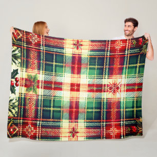 Gemütliche Weihnachten Kariert Fleece Blanka mit S