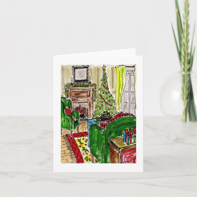 gemütliche Weihnachten Karte (Vorderseite)