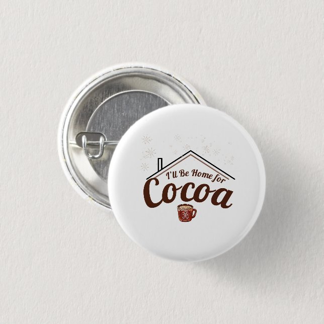 Gemütliche Weihnachten, werde ich Zuhause für Coco Button (Vorne & Hinten)