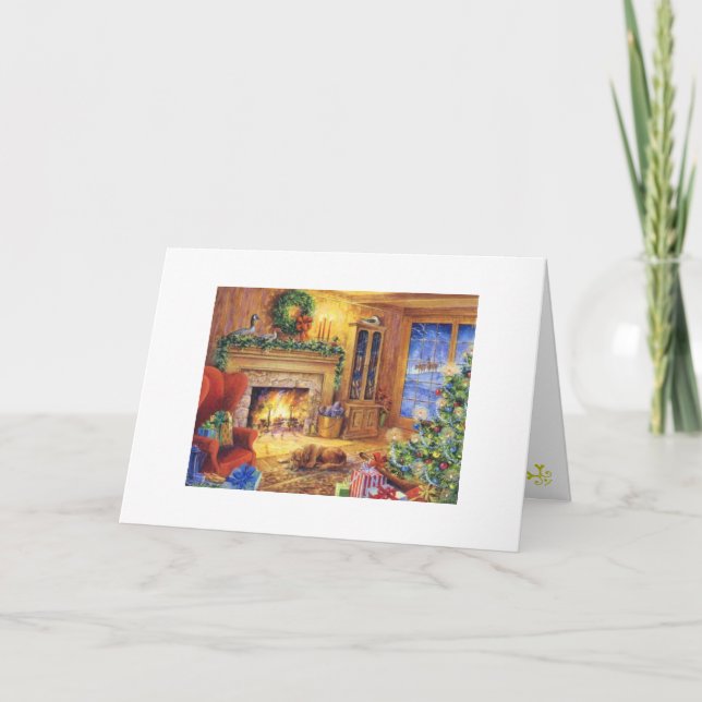 Gemütliche Weihnachts-/Feiertagskarte Feiertagskarte (Vorderseite)