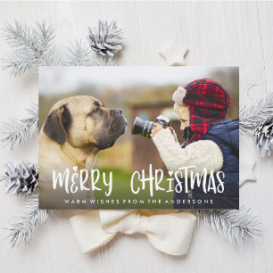 Gemütliche Weihnachts-Fotokarte Feiertagskarte