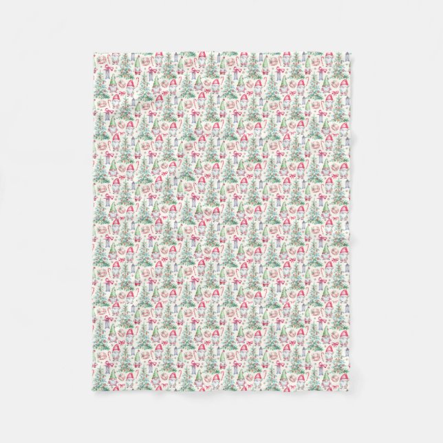 Gemütliche Weihnachts-Gnome-Fleece-Decke Fleecedecke (Vorderseite)