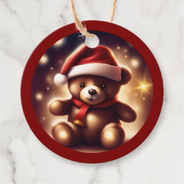 Gemütliche Weihnachts Teddy Stars TWArt Geschenkanhänger