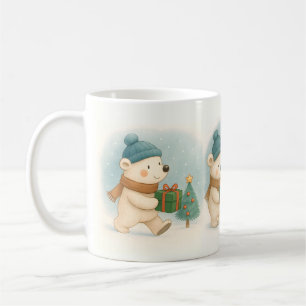 Gemütliche Weihnachts-Tiere im Wasserfarben-Stil K Kaffeetasse