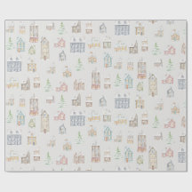 Gemütliche Weihnachts-Winter-Heimverpackungspapier