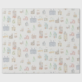 Gemütliche Weihnachts-Winter-Heimverpackungspapier Geschenkpapier