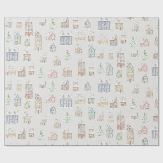 Gemütliche Weihnachts-Winter-Heimverpackungspapier Geschenkpapier