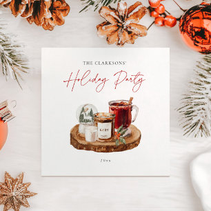 Gemütliche Weihnachtsfeier Serviette
