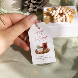 Gemütliche Weihnachtsfeiertage Geschenkanhänger