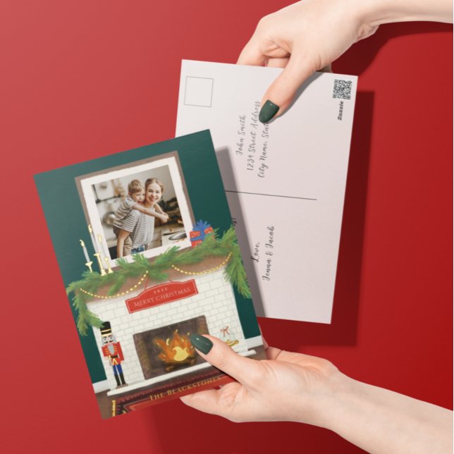 Gemütliche Weihnachtsfeiertage mit Foto Folien Feiertagspostkarte (Von Creator hochgeladen)