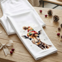 Gemütliche Weihnachtsgiraffe, individuell angepass