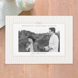Gemütliche Weihnachtskarte 5x7" Foto Feiertagskarte