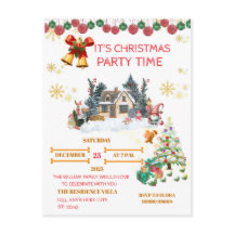 Gemütliche Weihnachtskarte mit Santa