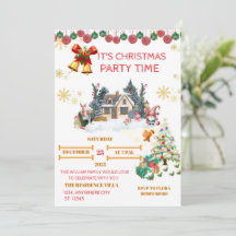 Gemütliche Weihnachtskarte mit Weihnachtsmann