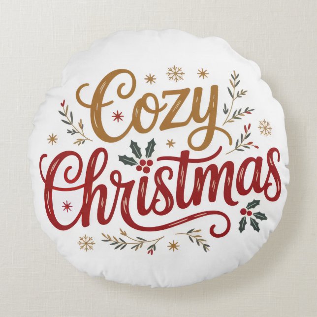 Gemütliche Weihnachtskids Kissen Kissen | Niedlich (Vorderseite)