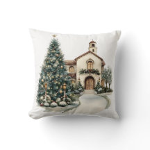 Gemütliche Weihnachtskirche & Baum