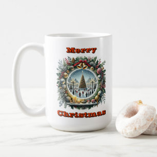 Gemütliche Weihnachtslandschaft Kaffeetasse