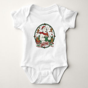 Gemütliche Weihnachtsmannschaft – Süßer Eisbär & L Baby Strampler