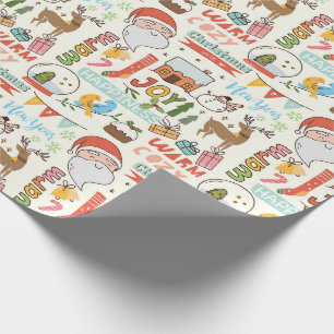 Gemütliche Weihnachtspapiere Geschenkpapier