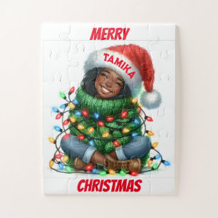 Gemütliche Weihnachtsstimmung mit Santa-Hut Puzzle