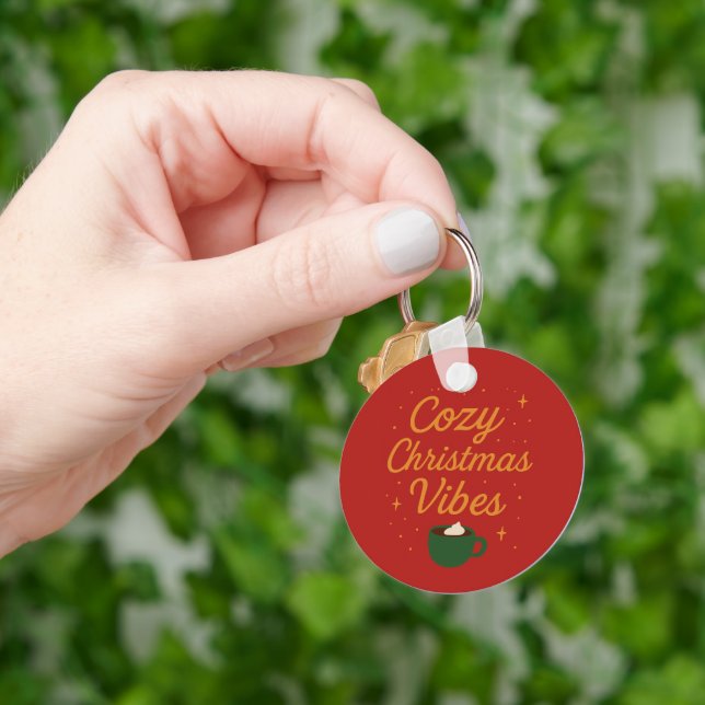 Gemütliche Weihnachtsstimmung Schlüsselanhänger (Hand)