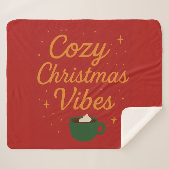 Gemütliche Weihnachtsstimmung Sherpadecke (Vorderseite (Horizontal))