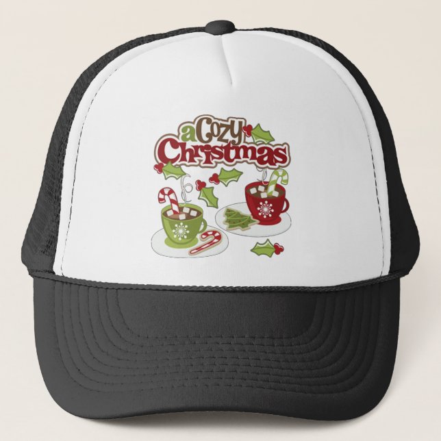 Gemütliche Weihnachtsstimmung Truckerkappe (Vorderseite)