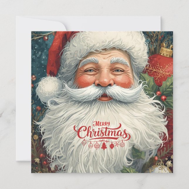 Gemütliche Weihnachtswünsche Dankeskarte (Vorderseite)