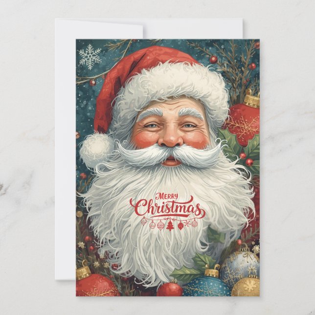 Gemütliche Weihnachtswünsche Feiertagskarte (Vorderseite)