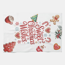 Gemütliche Weihnachtswünsche Küchentuch