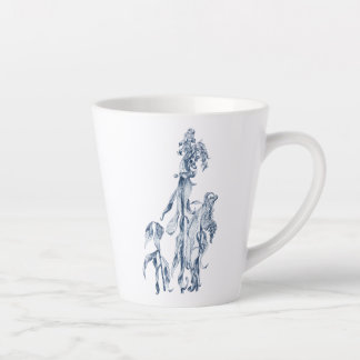 Gemütliche Winter-Botanik-Kunst Milchtasse