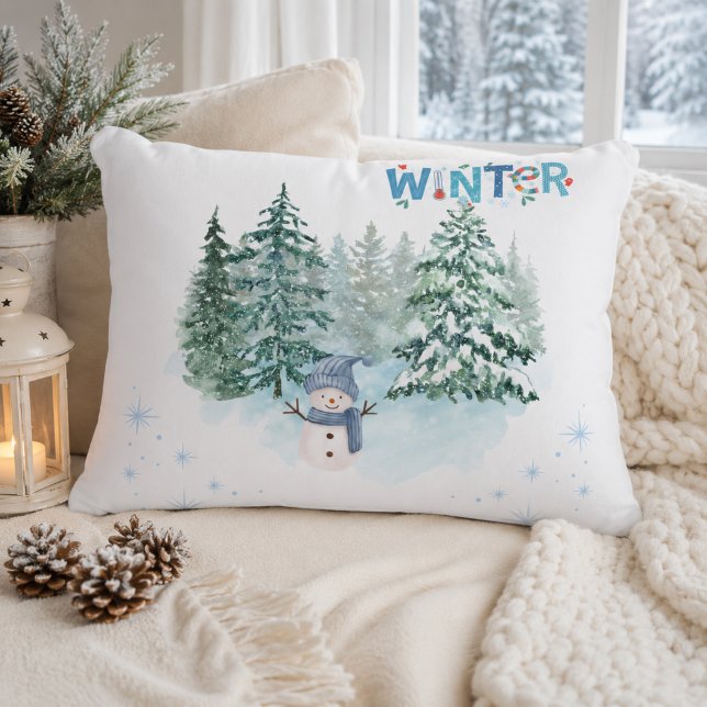 Gemütliche Winter-Hausdekoration Dekokissen (Von Creator hochgeladen)
